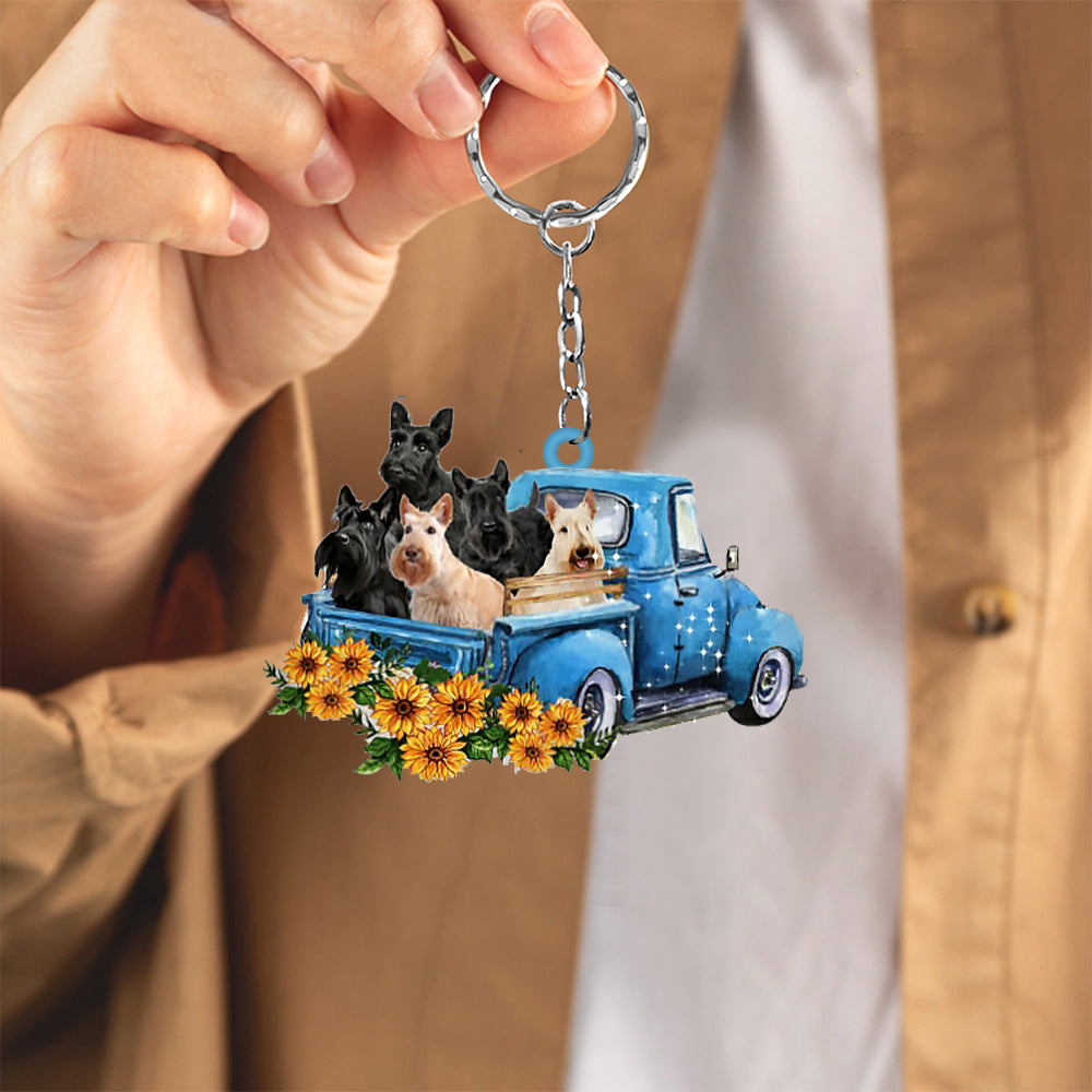 Scottish Terrier Take The Trip Keychain Dog Keychain Coolspod