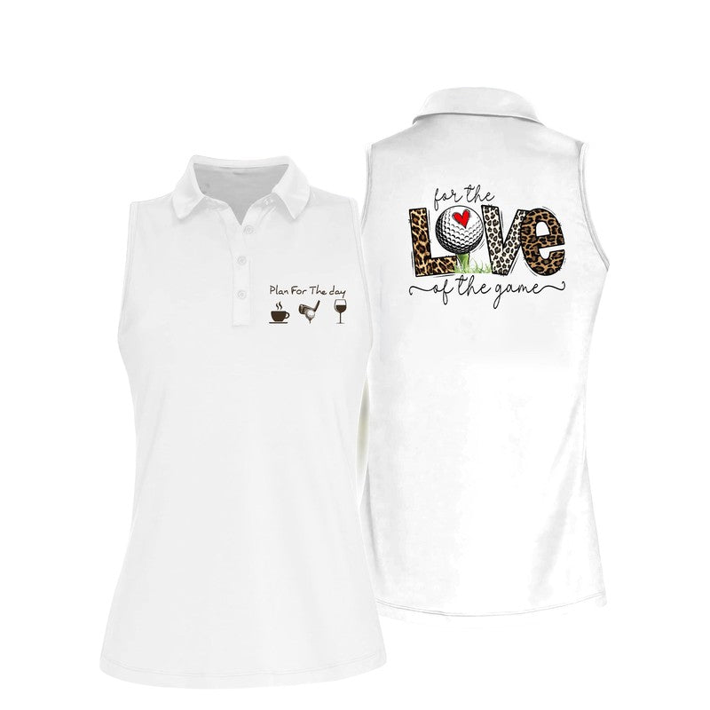 Love The Game Golf Sleeveless Polo Shirt/ Women''s Sleeveless Polo Shirts Quick Dry Golf Tennis Shirt
