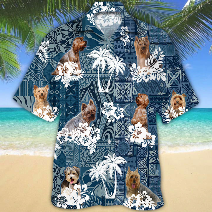 Yorkshire Terrier Hawaiian Shirt/ Whippet Flowers Aloha Shirt/ Men''s Hawaiian shirt/ Women''s Hawaiian shirt