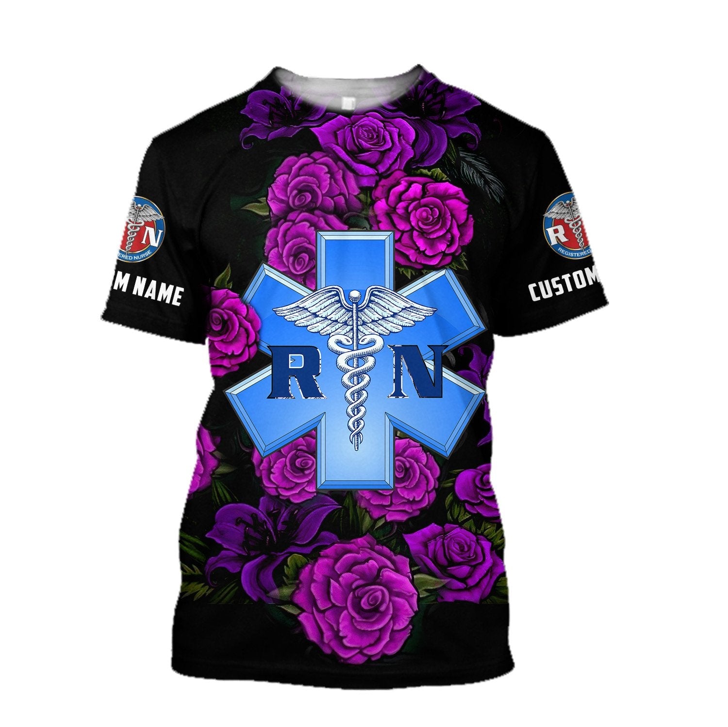3D All Over Print Nurse Shirt/ Premium Nurse Personalized Name Unisex Shirts