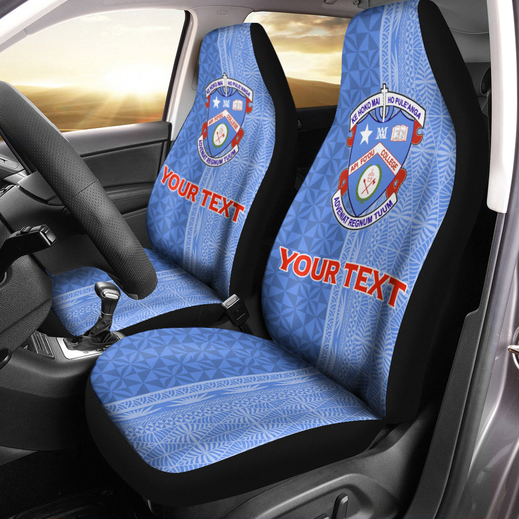 Custom Tonga Apifo''ou College Car Seat Covers Tongan Tribal