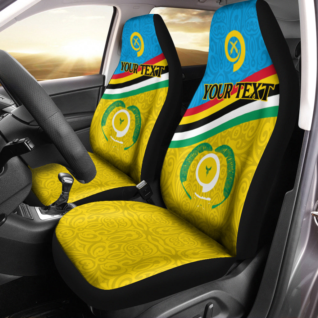 Custom Vanuatu Torba Province Car Seat Covers Flag Style