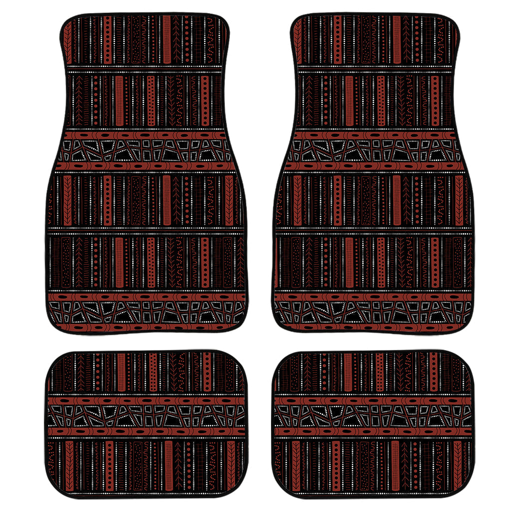 Aboriginal Indigenous Pattern Print Front And Back Car Floor Mats/ Front Car Mat