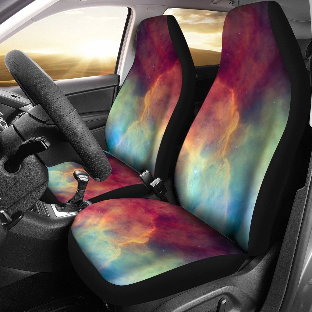 Abstract Nebula Cloud Galaxy Space Print Universal Fit Car Seat Covers