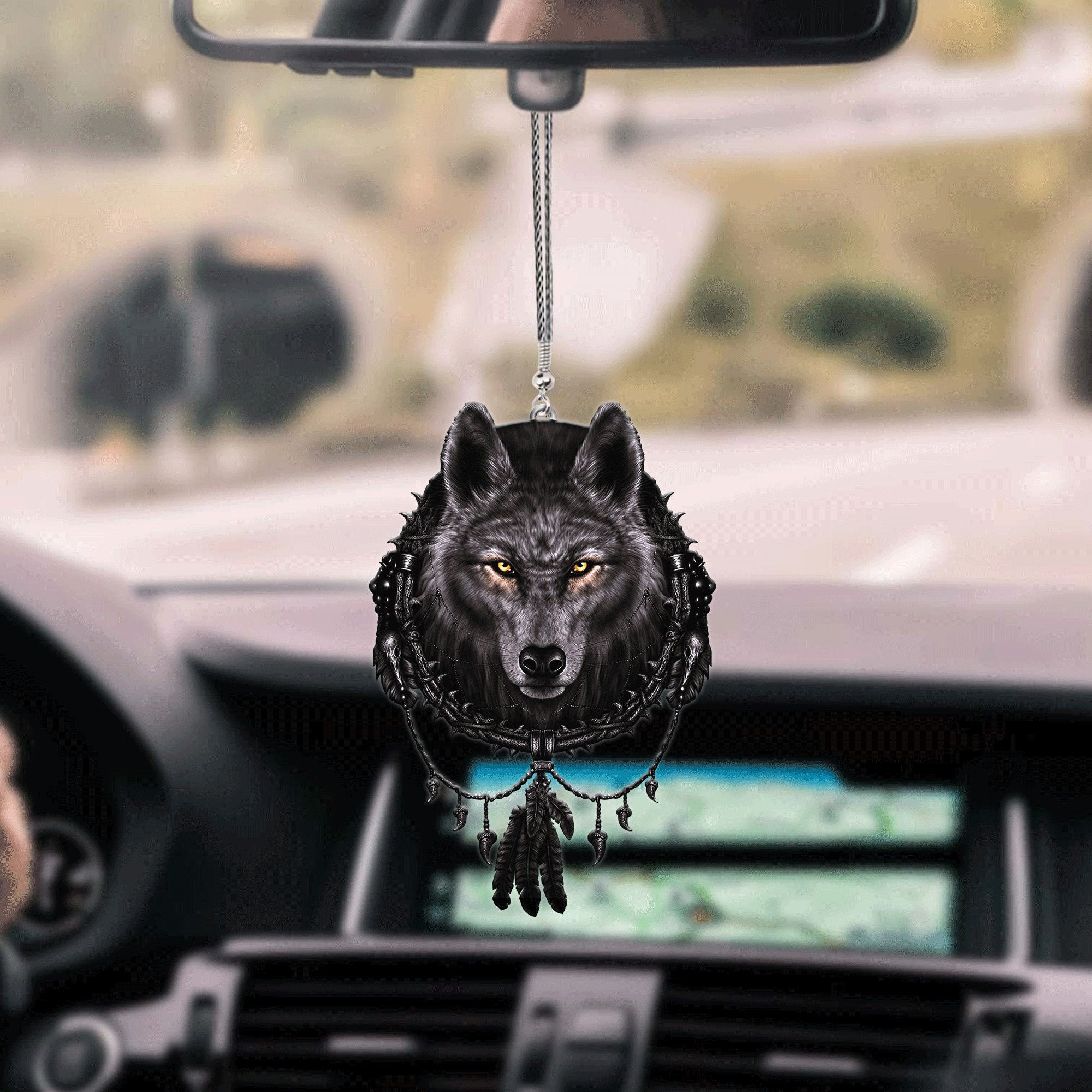 Native American Ornament For His Car/ Native American Hanging Decoration For Auto
