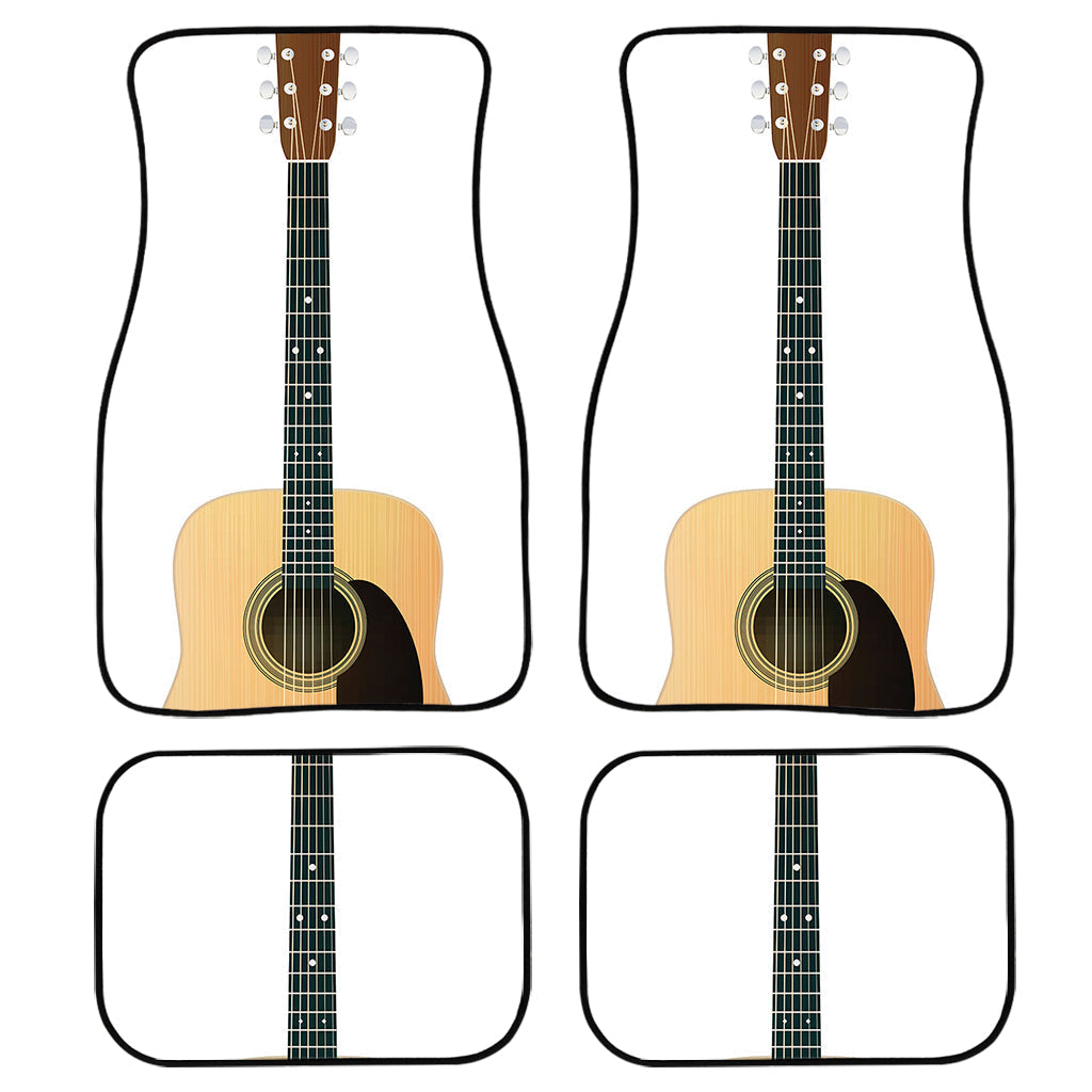 Acoustic Guitar Print Front And Back Car Floor Mats/ Front Car Mat