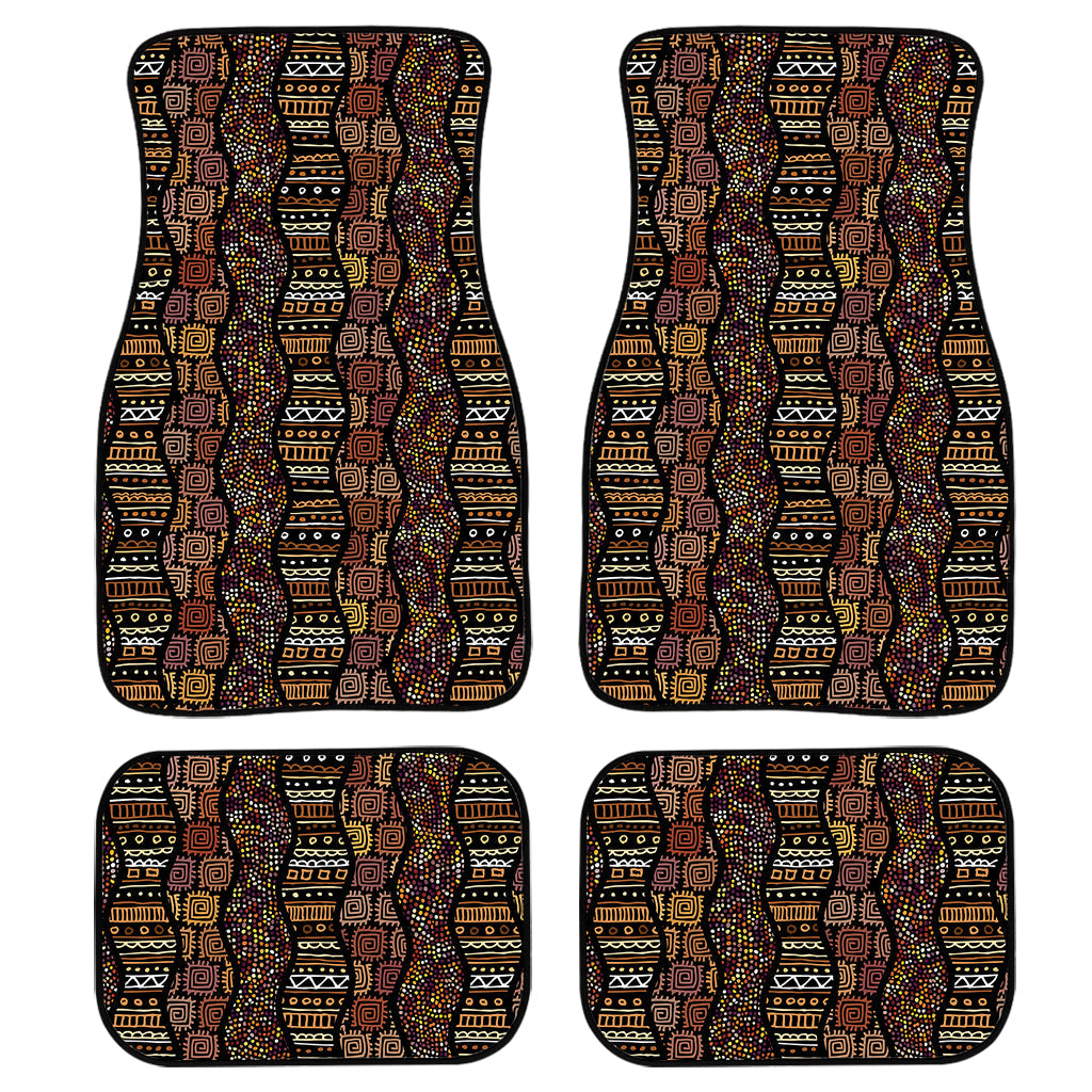 African Afro Inspired Pattern Print Front And Back Car Floor Mats/ Front Car Mat