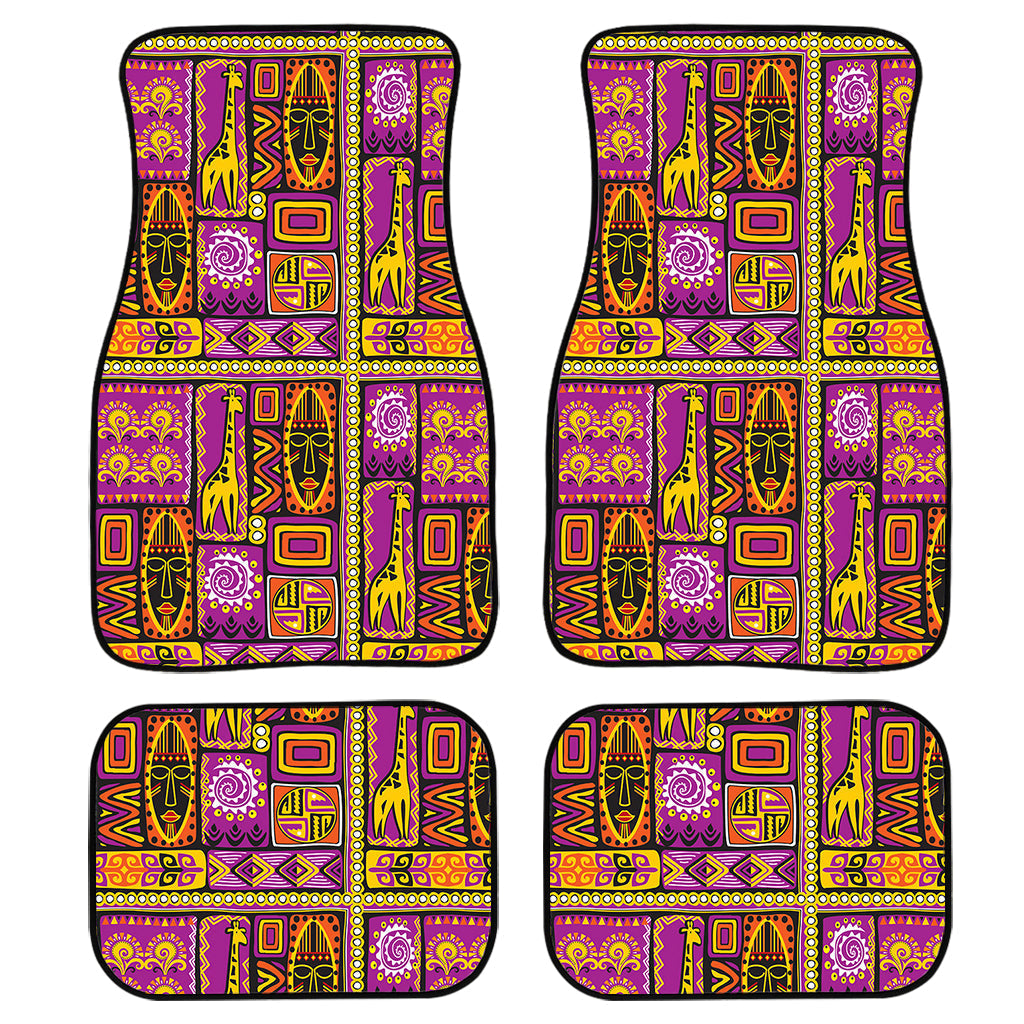 African Ethnic Tribal Inspired Print Front And Back Car Floor Mats/ Front Car Mat