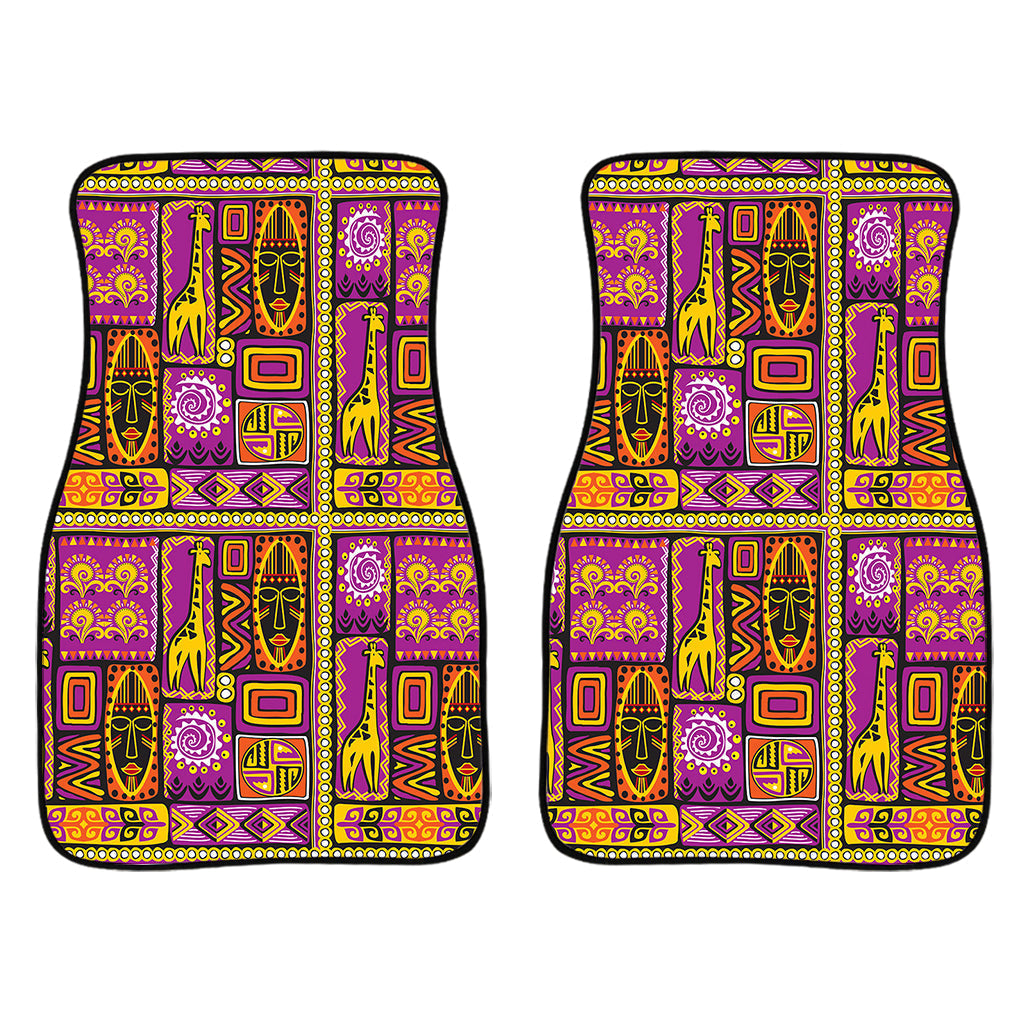 African Ethnic Tribal Inspired Print Front And Back Car Floor Mats/ Front Car Mat