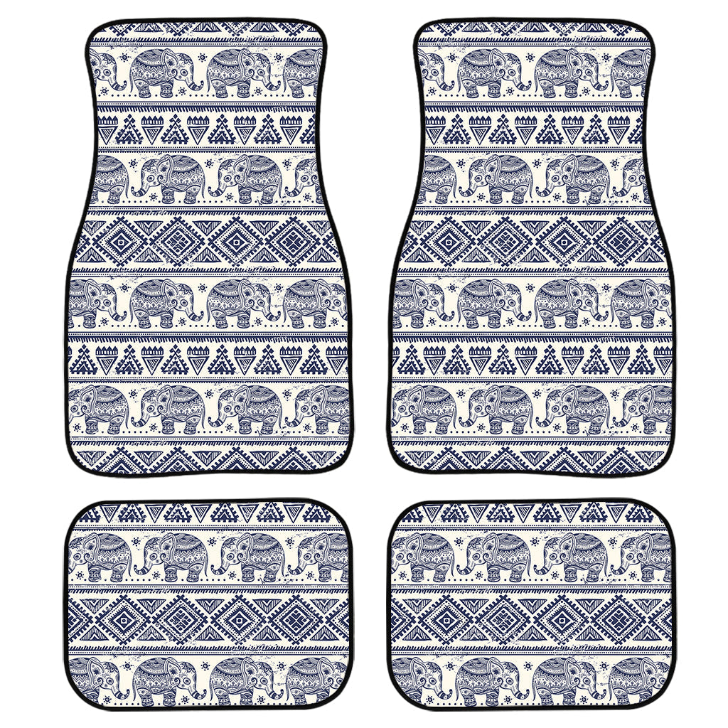 African Tribal Elephant Pattern Print Front And Back Car Floor Mats/ Front Car Mat