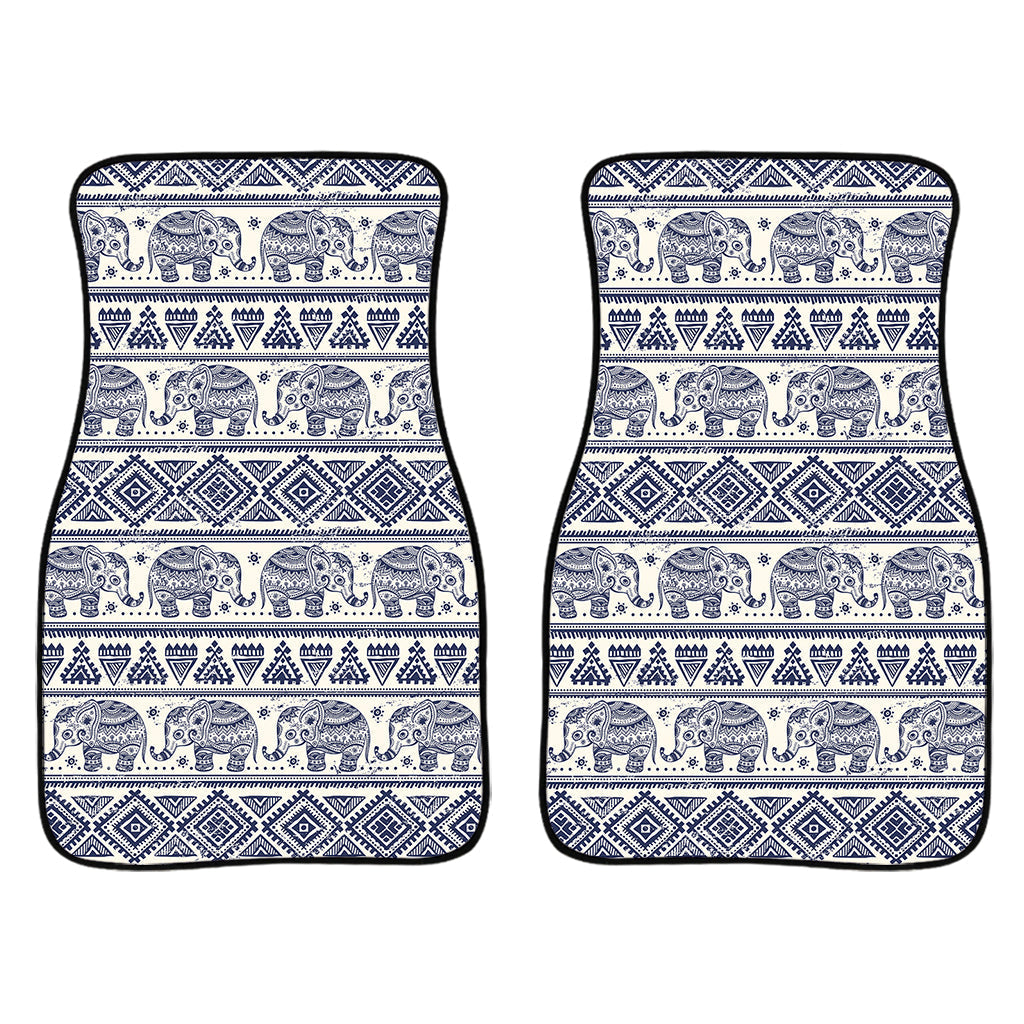 African Tribal Elephant Pattern Print Front And Back Car Floor Mats/ Front Car Mat