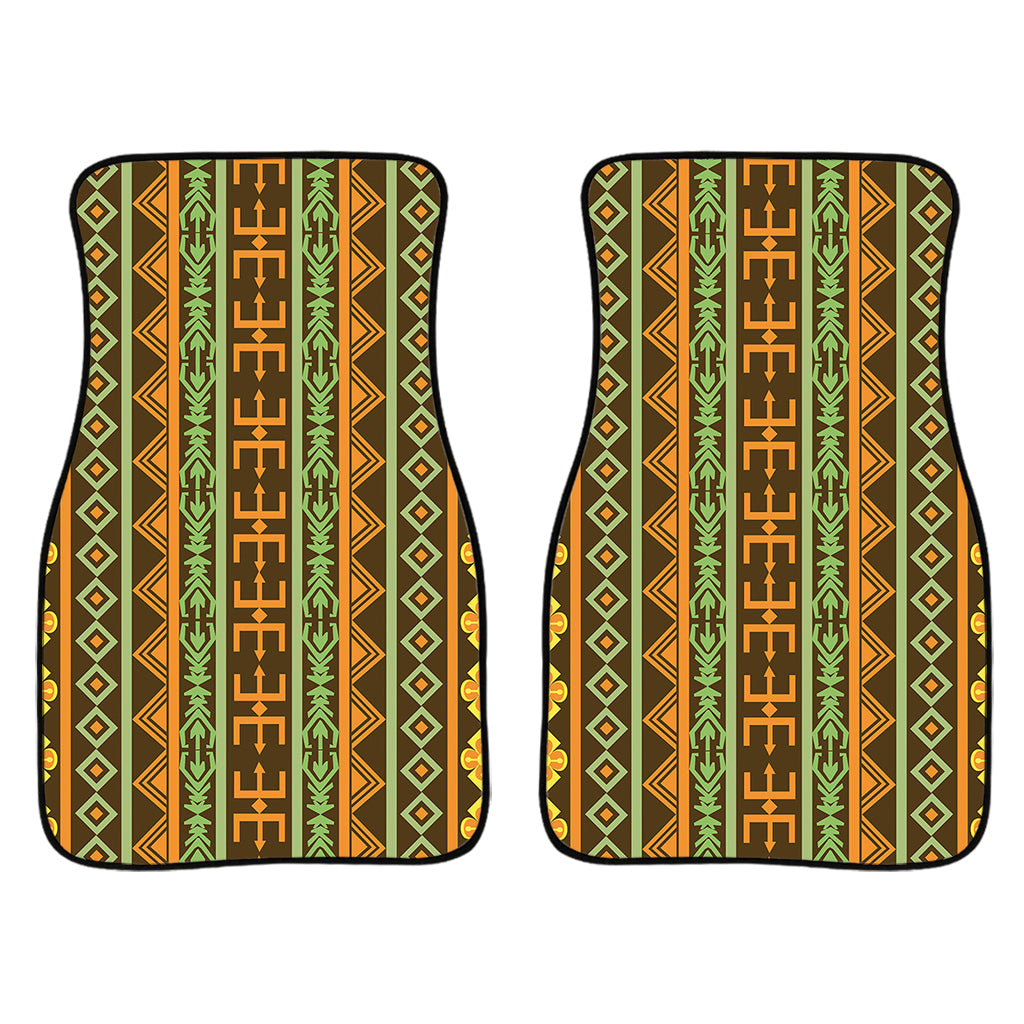 African Tribal Inspired Pattern Print Front And Back Car Floor Mats/ Front Car Mat