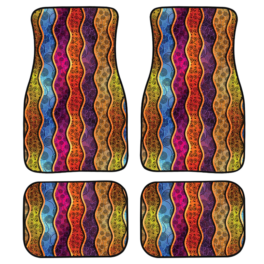 Afro Ethnic Inspired Print Front And Back Car Floor Mats/ Front Car Mat