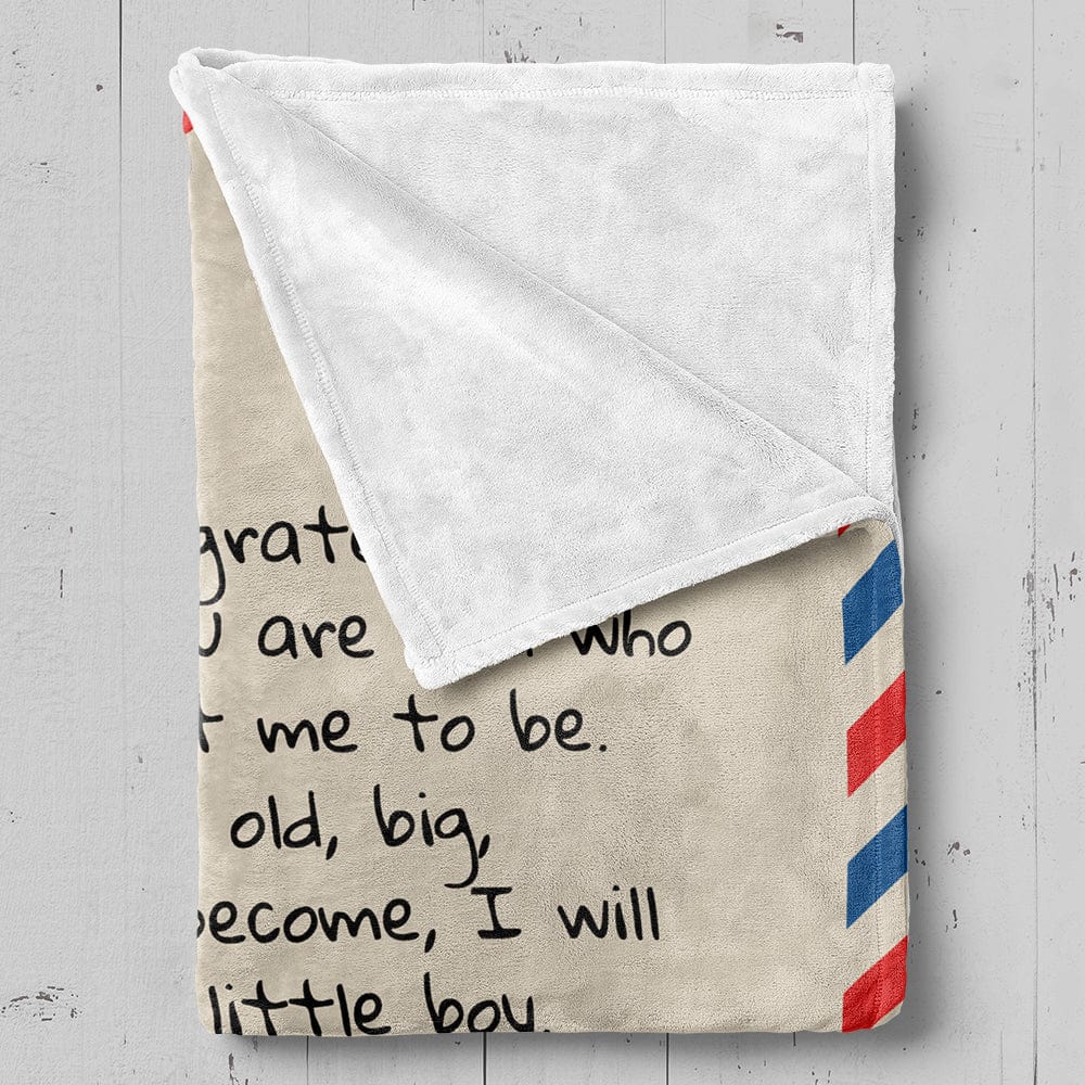 Dear Mom - From Son - Personalized Giant Love Letter Blanket/ Mother