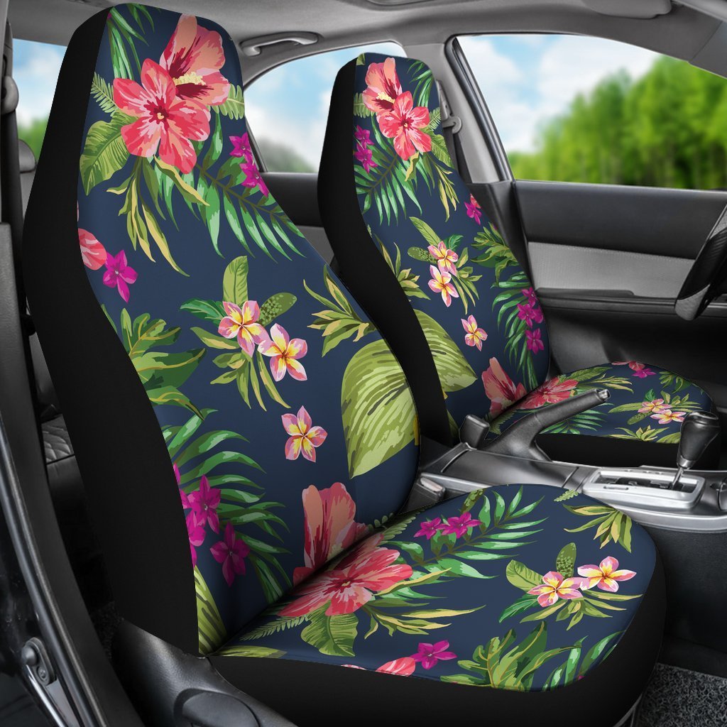 Aloha Hawaiian Flowers Pattern Print Universal Fit Car Seat Covers