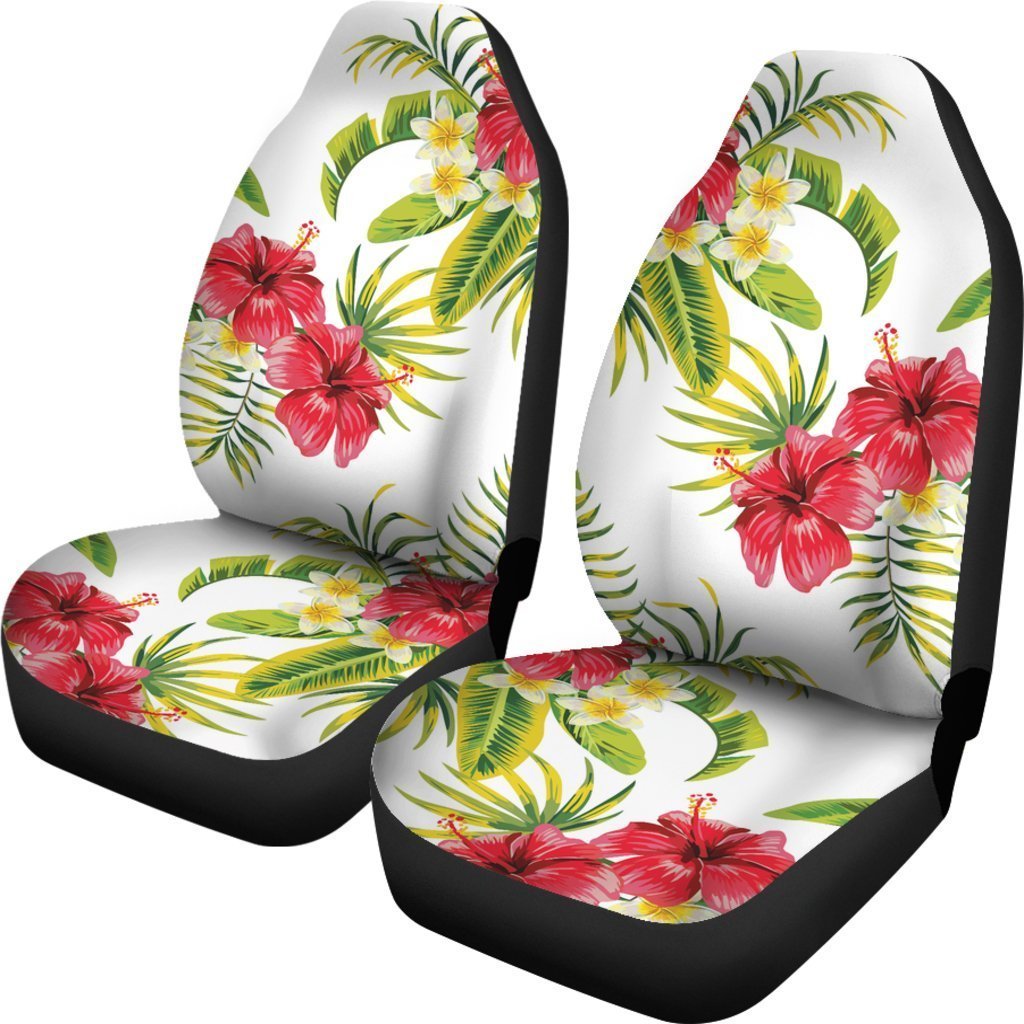 Aloha Hibiscus Tropical Pattern Print Universal Fit Car Seat Covers