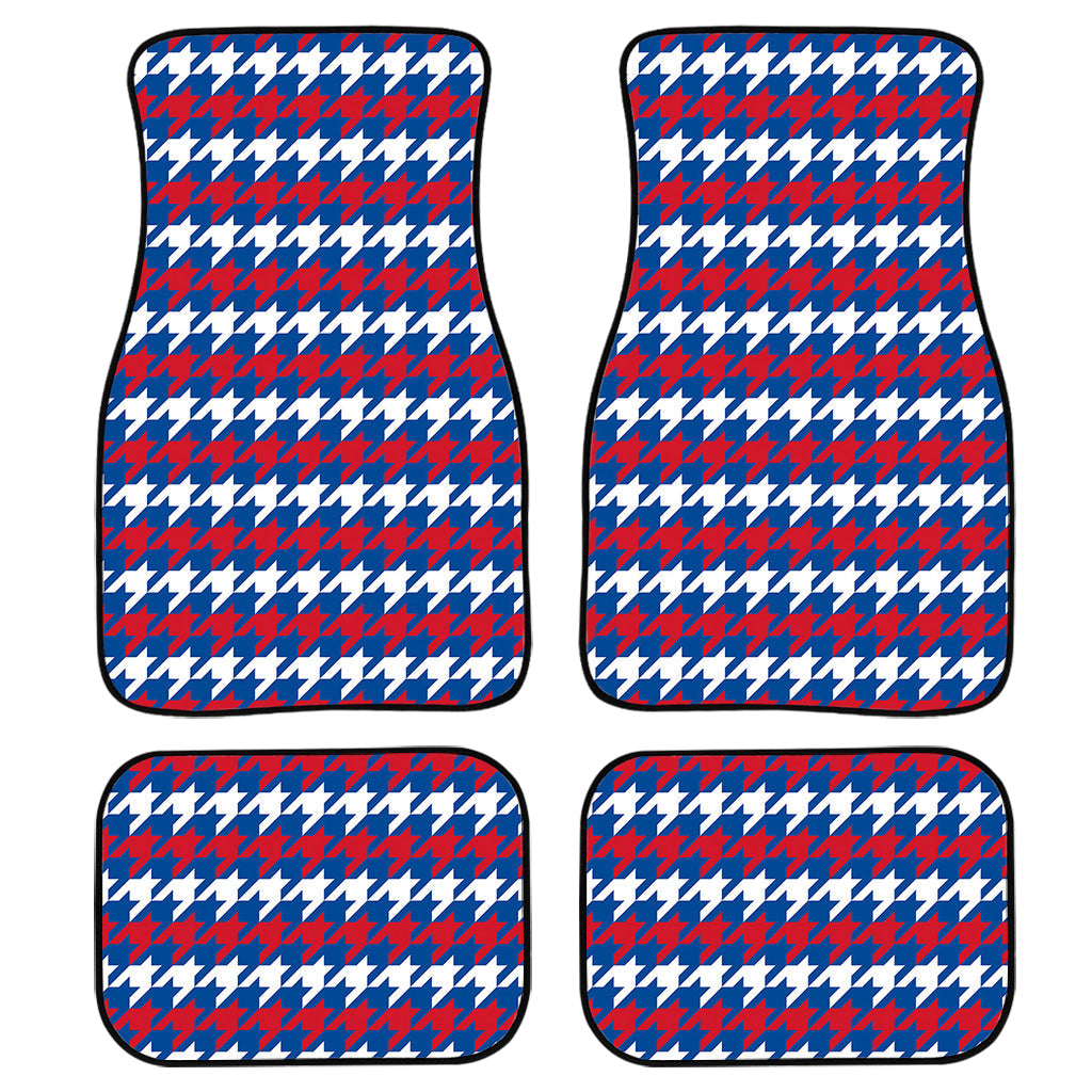 American Houndstooth Pattern Print Front And Back Car Floor Mats/ Front Car Mat