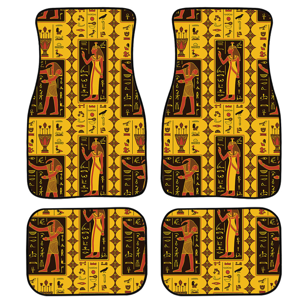 Ancient Egypt Pattern Print Front And Back Car Floor Mats/ Front Car Mat