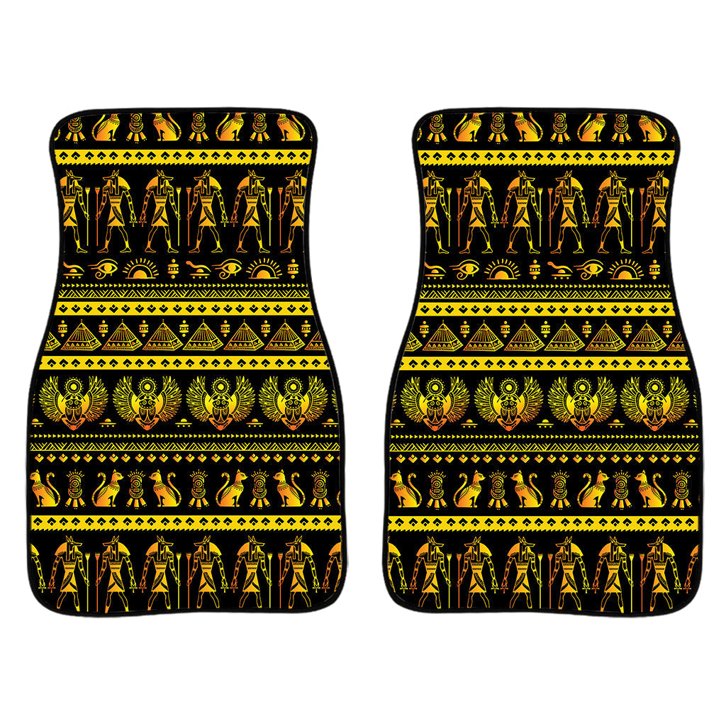 Ancient Egyptian Pattern Print Front And Back Car Floor Mats/ Front Car Mat