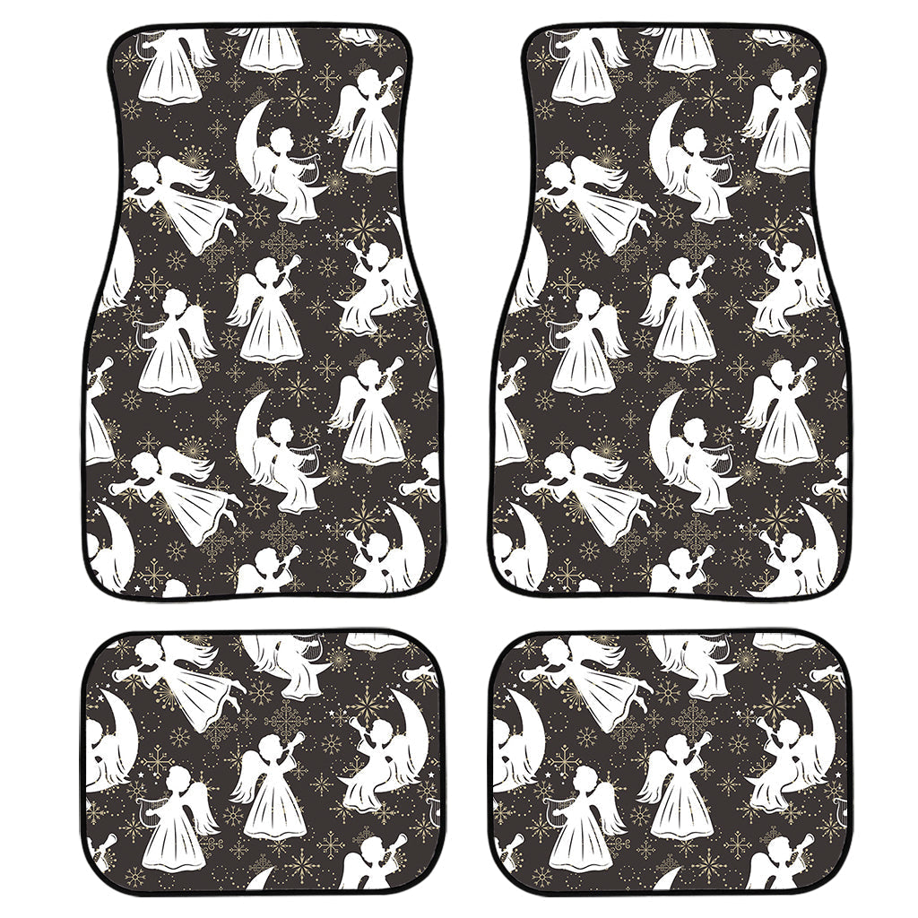 Angel And Snowflake Pattern Print Front And Back Car Floor Mats/ Front Car Mat
