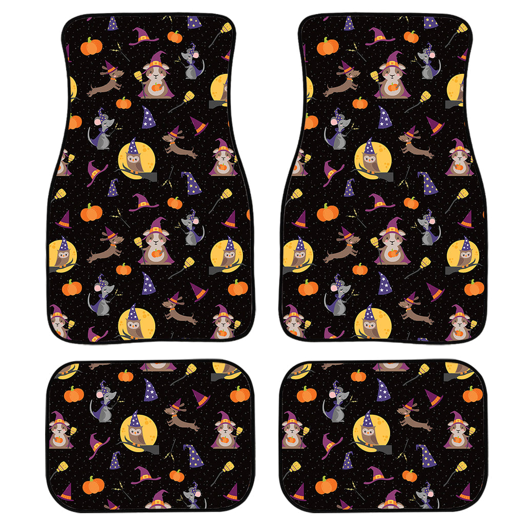 Animal Wizard Pattern Print Front And Back Car Floor Mats/ Front Car Mat