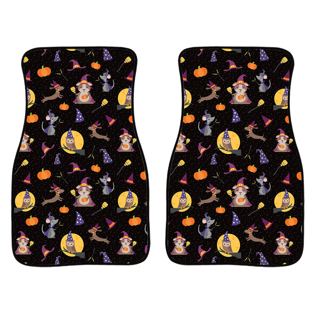Animal Wizard Pattern Print Front And Back Car Floor Mats/ Front Car Mat