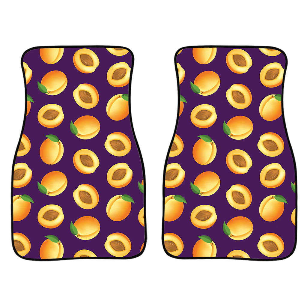 Apricot Fruit Pattern Print Front And Back Car Floor Mats/ Front Car Mat