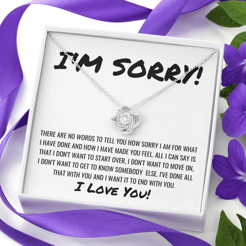 Gift for Wife/ Gift For Girlfriend/ Apology Necklace - I