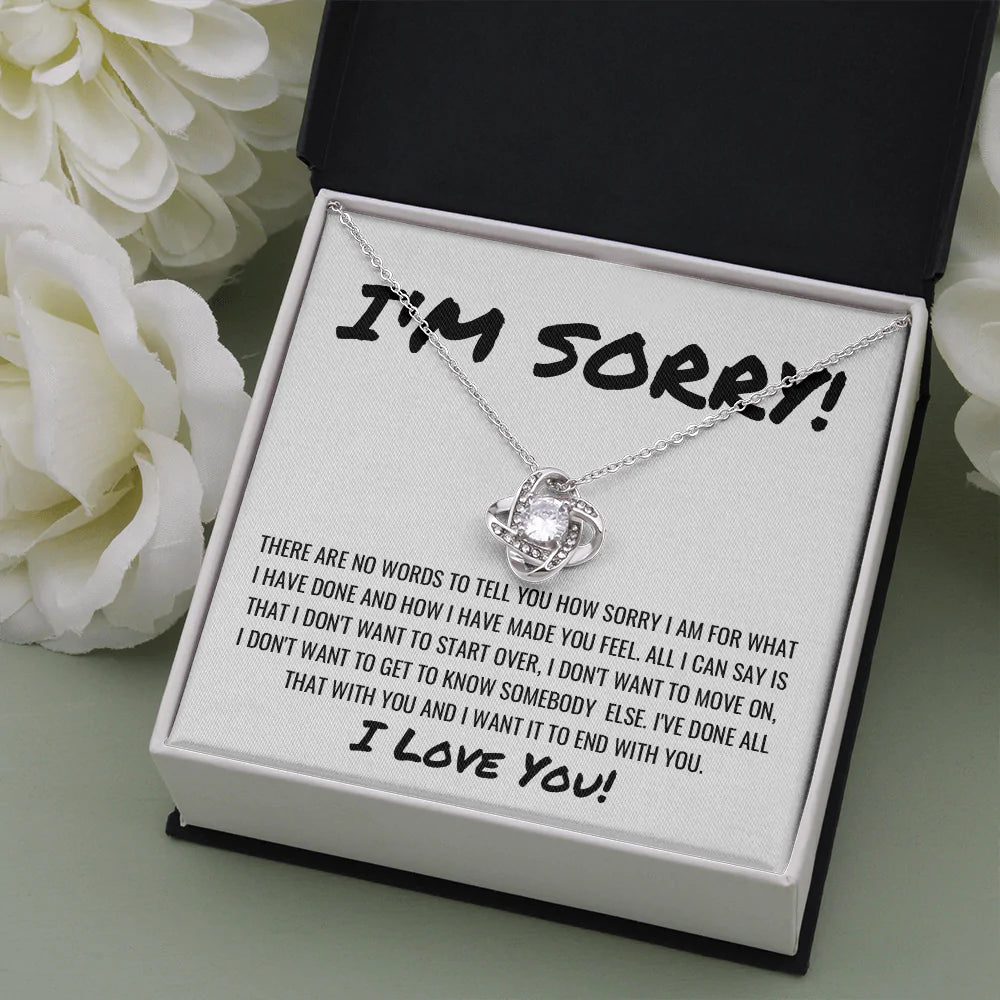 Gift for Wife/ Gift For Girlfriend/ Apology Necklace - I