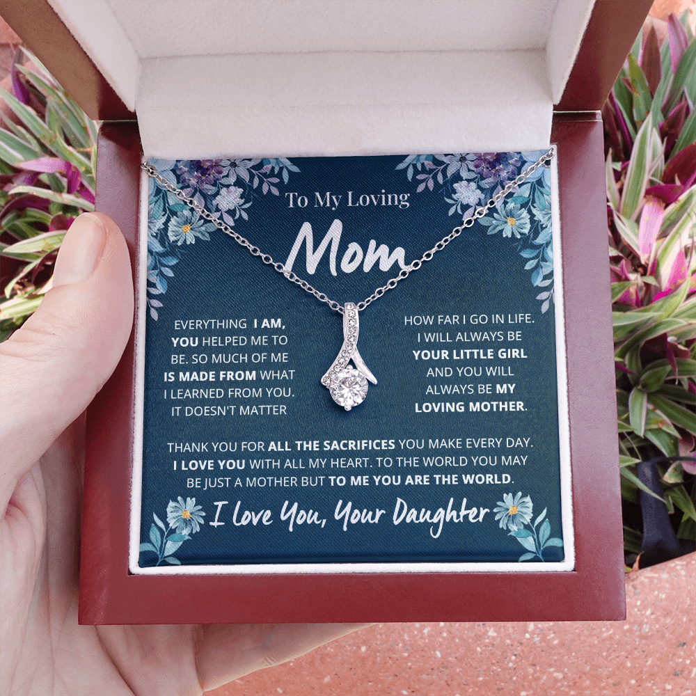 Loving Mom Floral Alluring Necklace/ Idea Mother