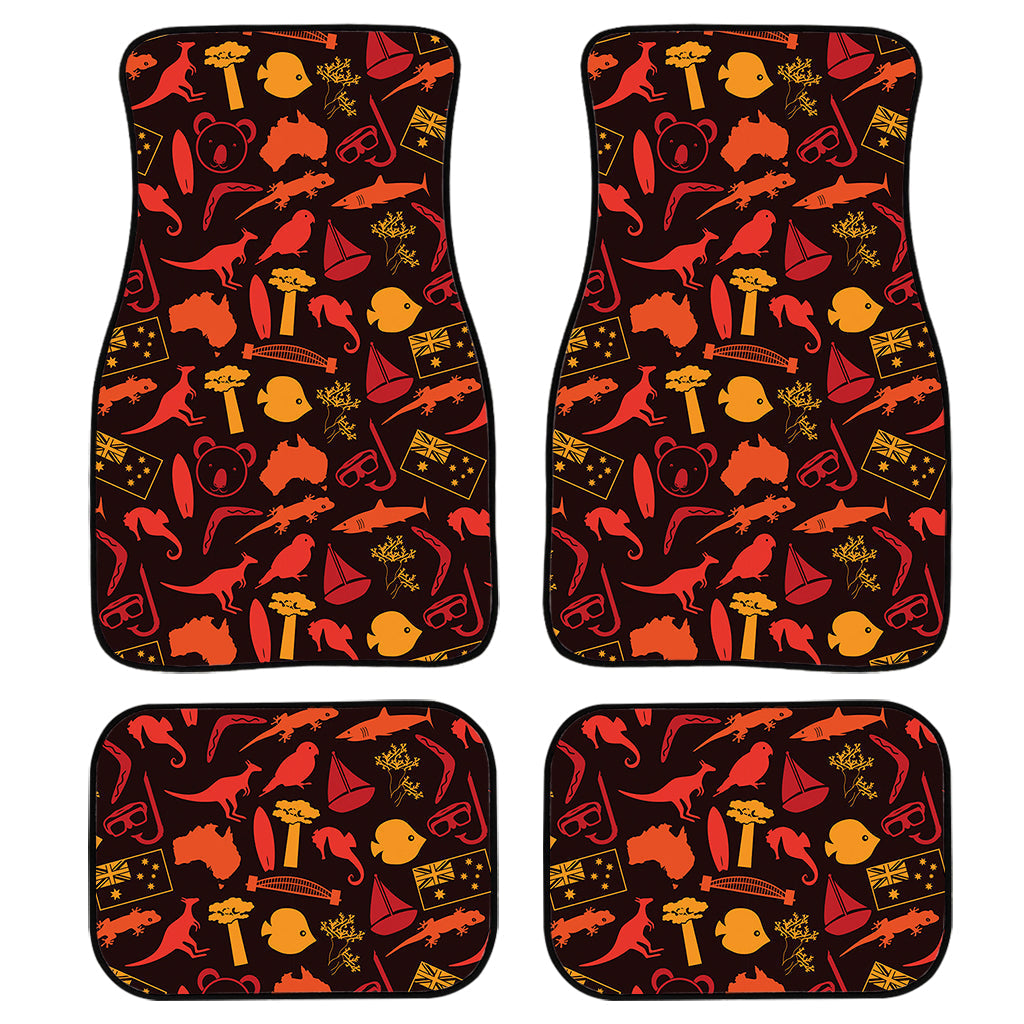 Australia Country Pattern Print Front And Back Car Floor Mats/ Front Car Mat