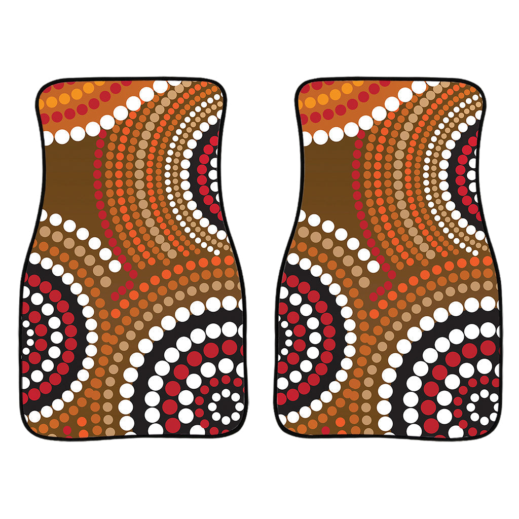 Australian Aboriginal Dot Print Front And Back Car Floor Mats/ Front Car Mat