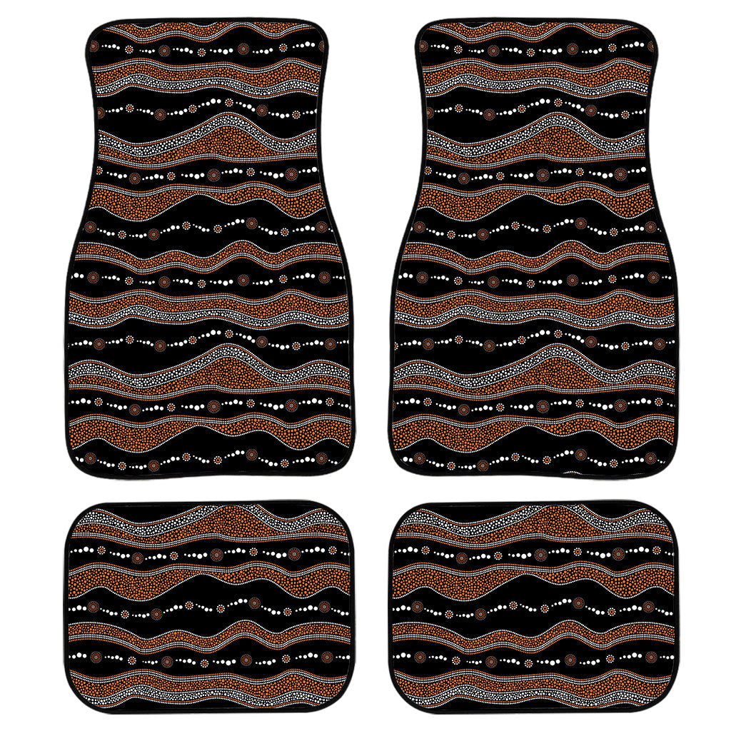 Australian Aboriginal Indigenous Print Front And Back Car Floor Mats/ Front Car Mat