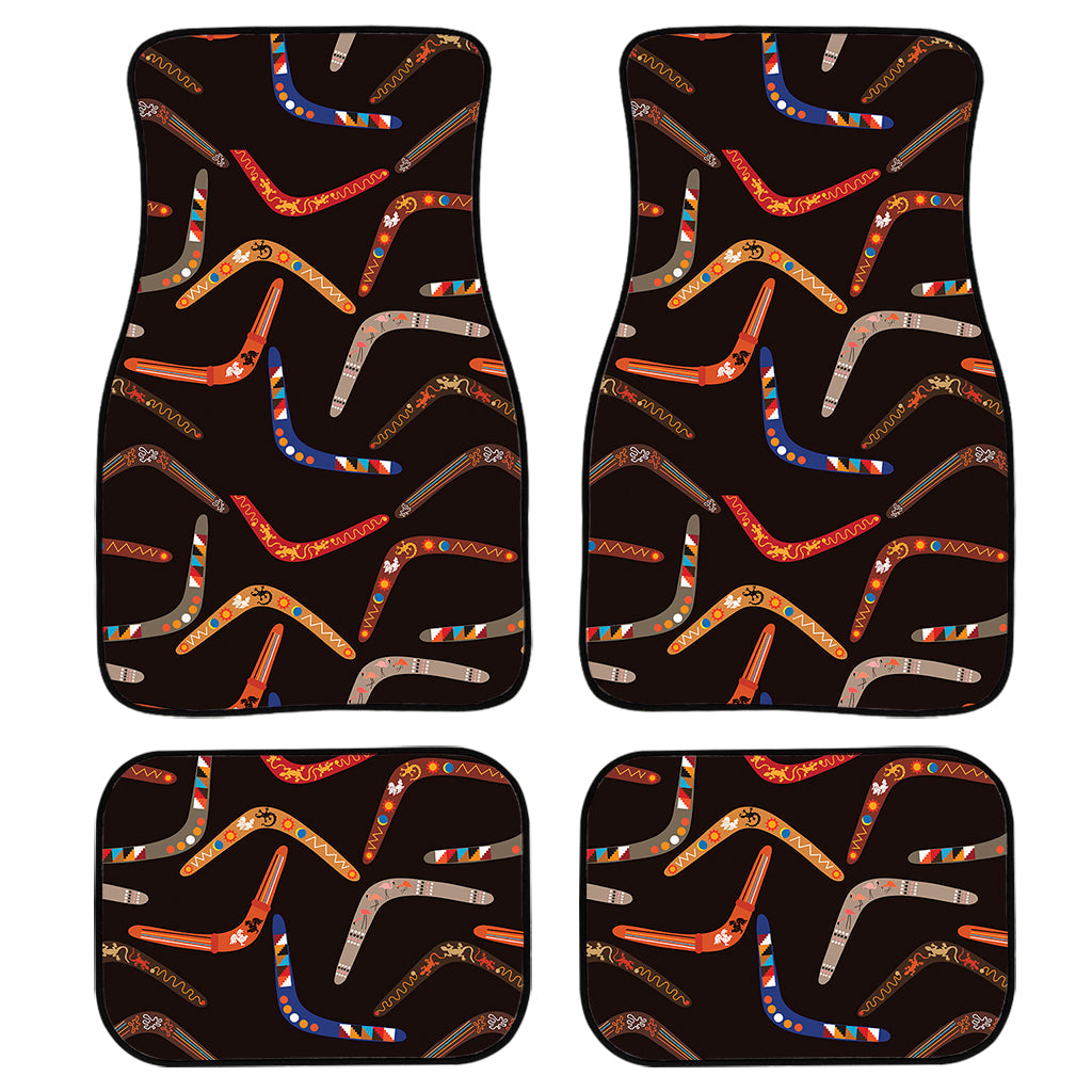 Australian Boomerang Pattern Print Front And Back Car Floor Mats/ Front Car Mat