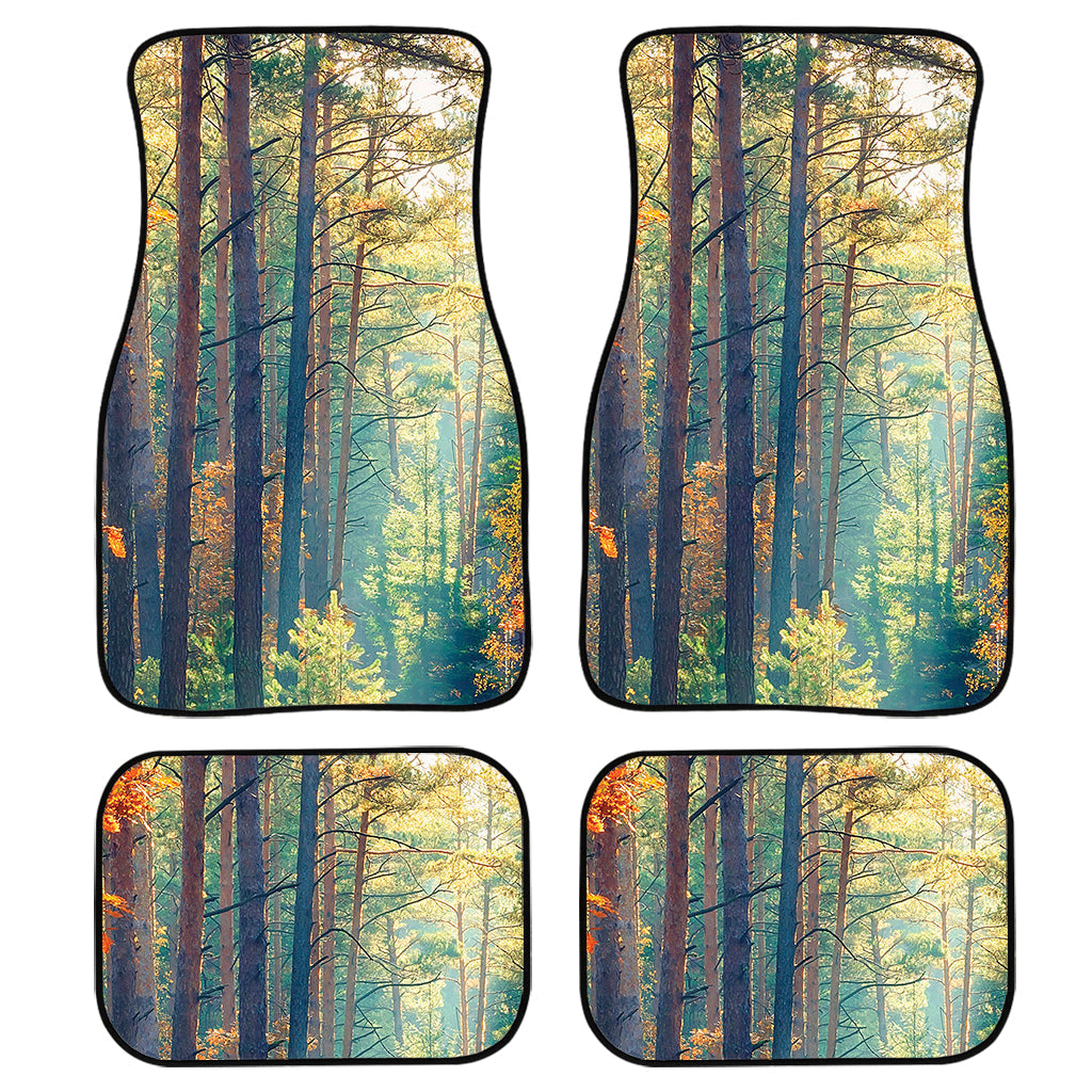 Autumn Forest Print Front And Back Car Floor Mats/ Front Car Mat