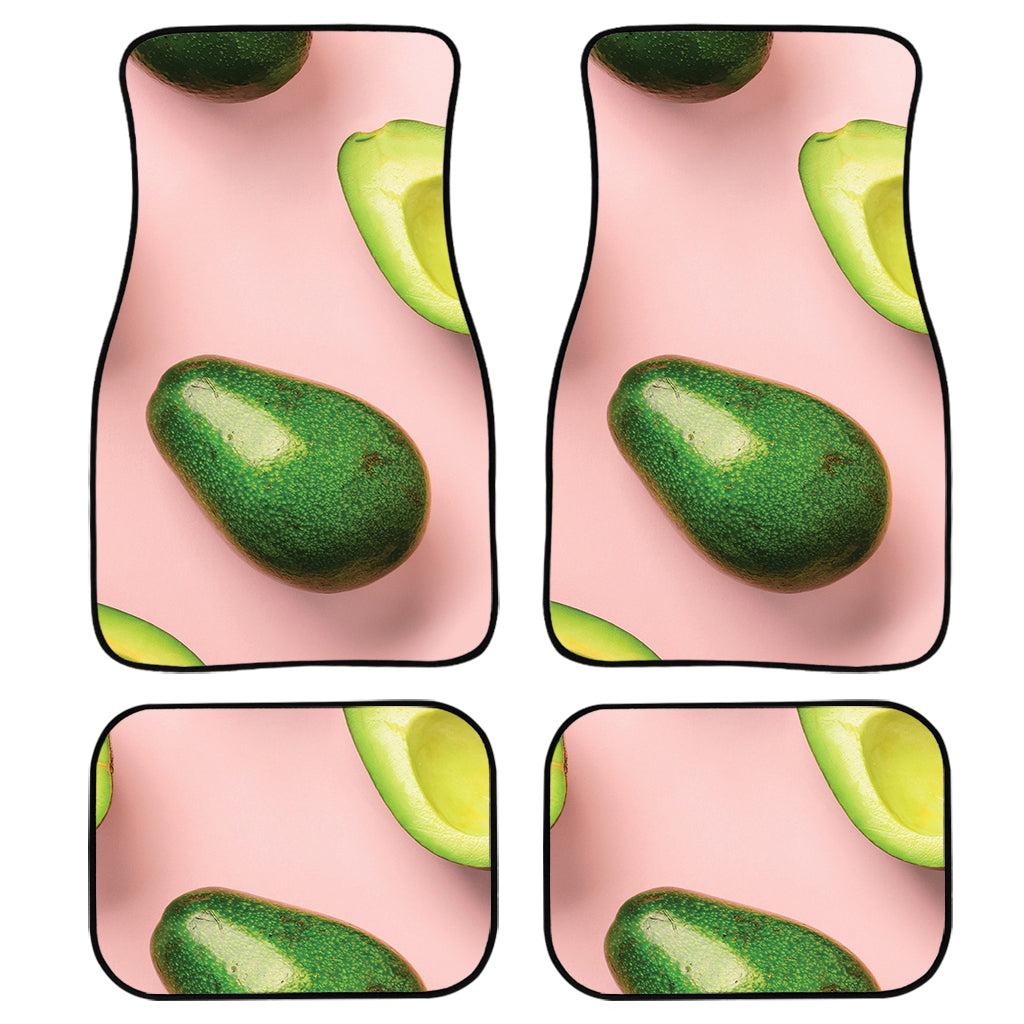 Avocado Cut In Half Pattern Print Front And Back Car Floor Mats/ Front Car Mat