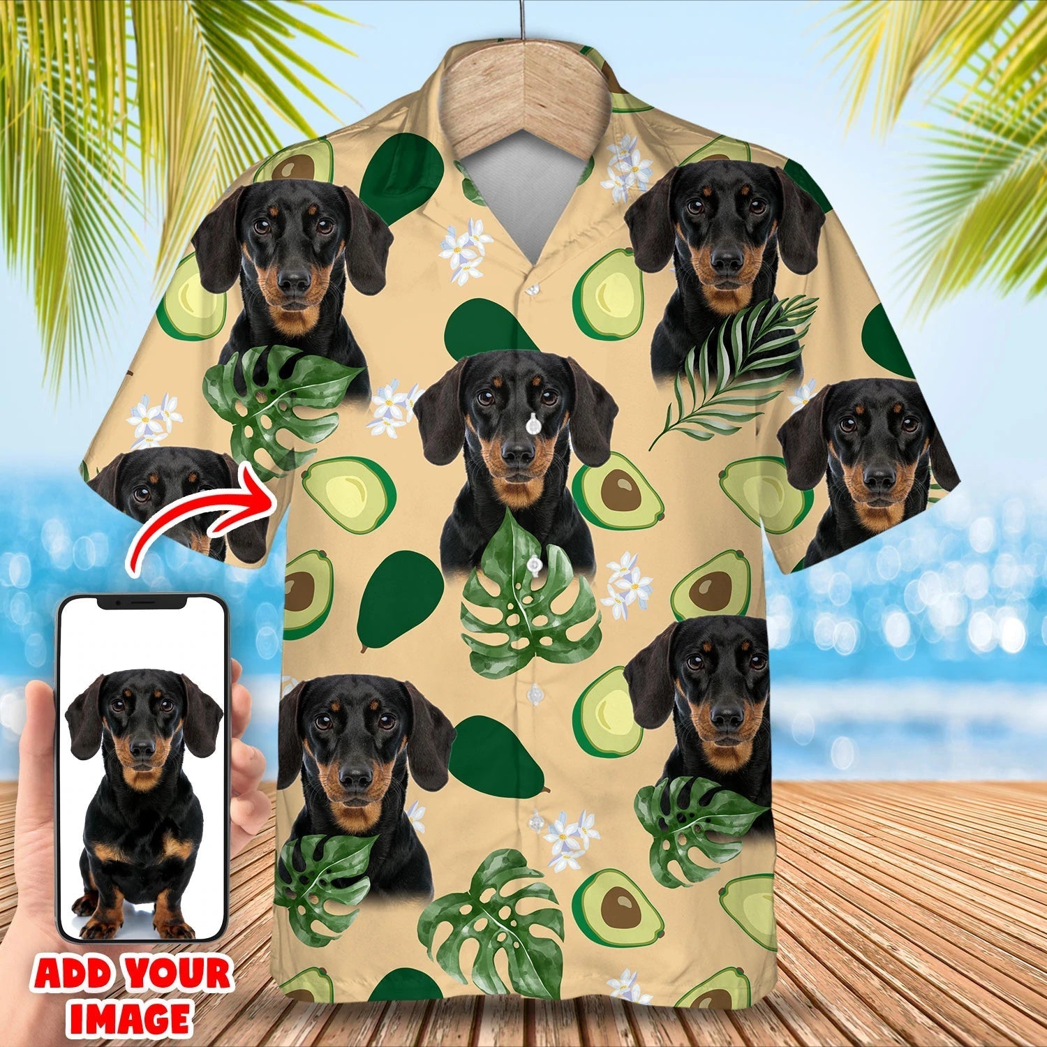 Custom Image Dog Hawaiian shirt/ Summer Dog Hawaiian shirt For Men/ Women