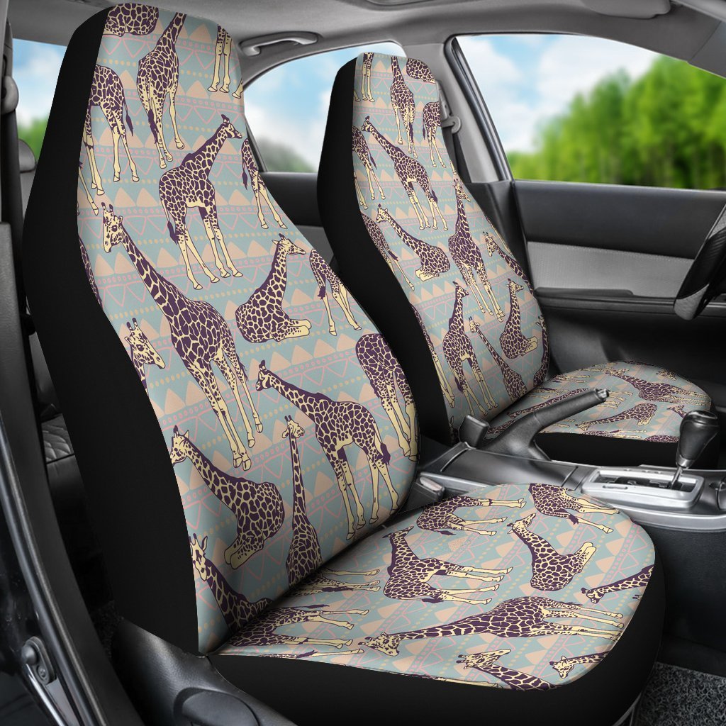 Aztec Giraffe Pattern Print Universal Fit Car Seat Covers