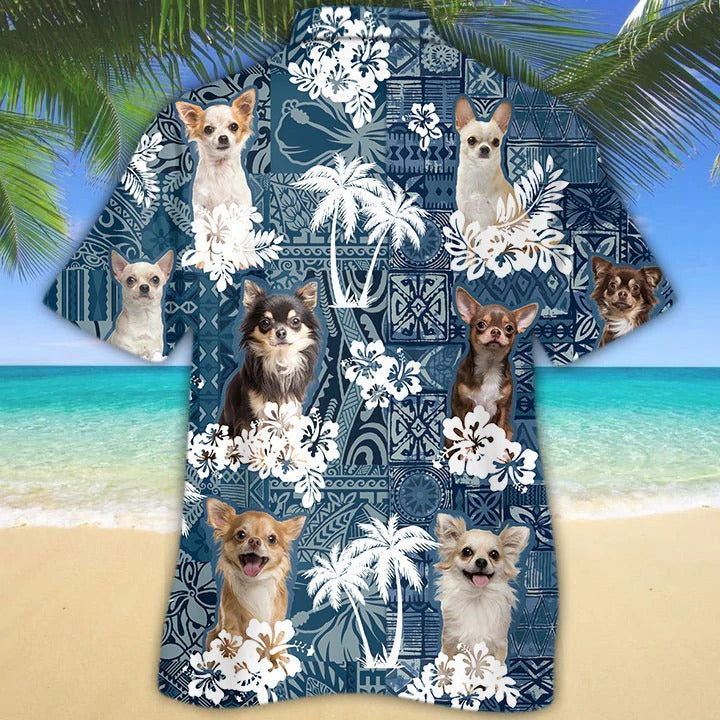 Chihuahua Hawaiian Shirt/ Dog In Hawaii Aloha Shirts For Men And Woman