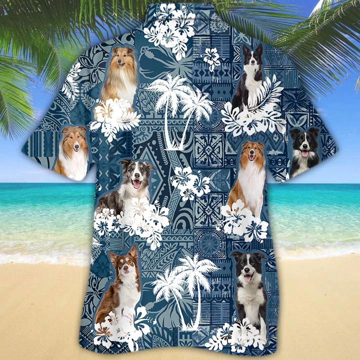 Collie Hawaiian Shirt