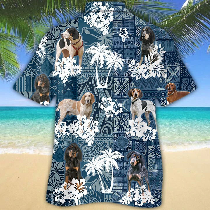 English Labrador Hawaiian Shirt/ Bulldog Hawaiian Shirt/ Dalmatian Hawaiian Shirt Chiweenie Hawaiian Shirt