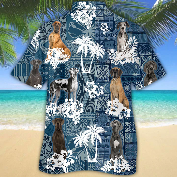 Great Dane Hawaiian Shirt