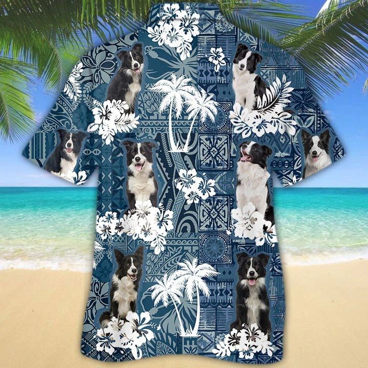 Border Collie Hawaiian Shirt/ Aloha Hawaii Beach Shirts For Dog Lovers