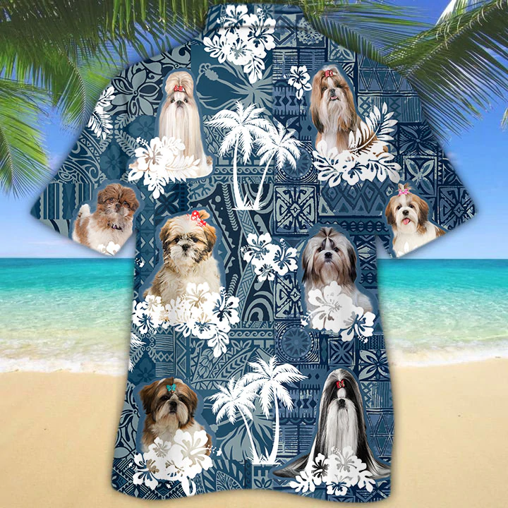 Shih Tzu Hawaiian Shirt