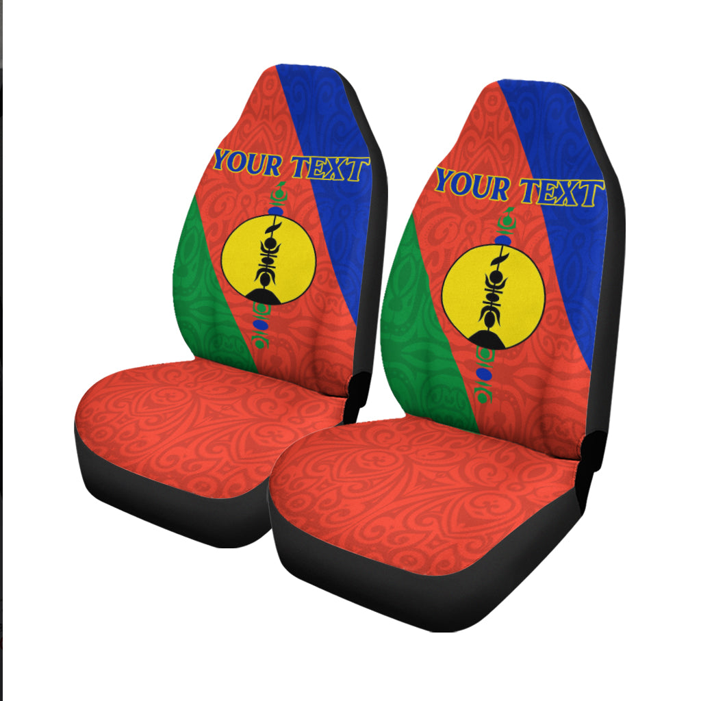 Custom New Caledonia Car Seat Covers Flag Style
