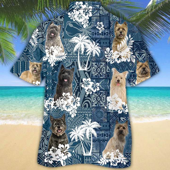 Cairn Terrier Hawaiian Shirt/ Cairn Terrier Summer Aloha Hawaiian Shirt