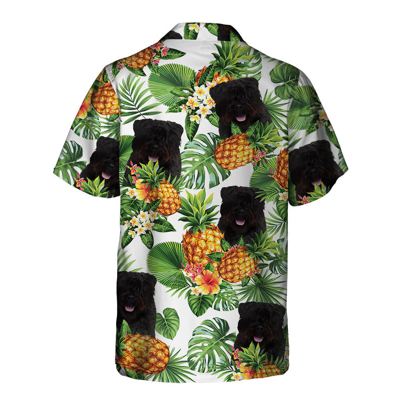 Bouvier Tropical Pattern Hawaiian Shirt/ Dog Hawaiian Shirt/ summer gift for men and women
