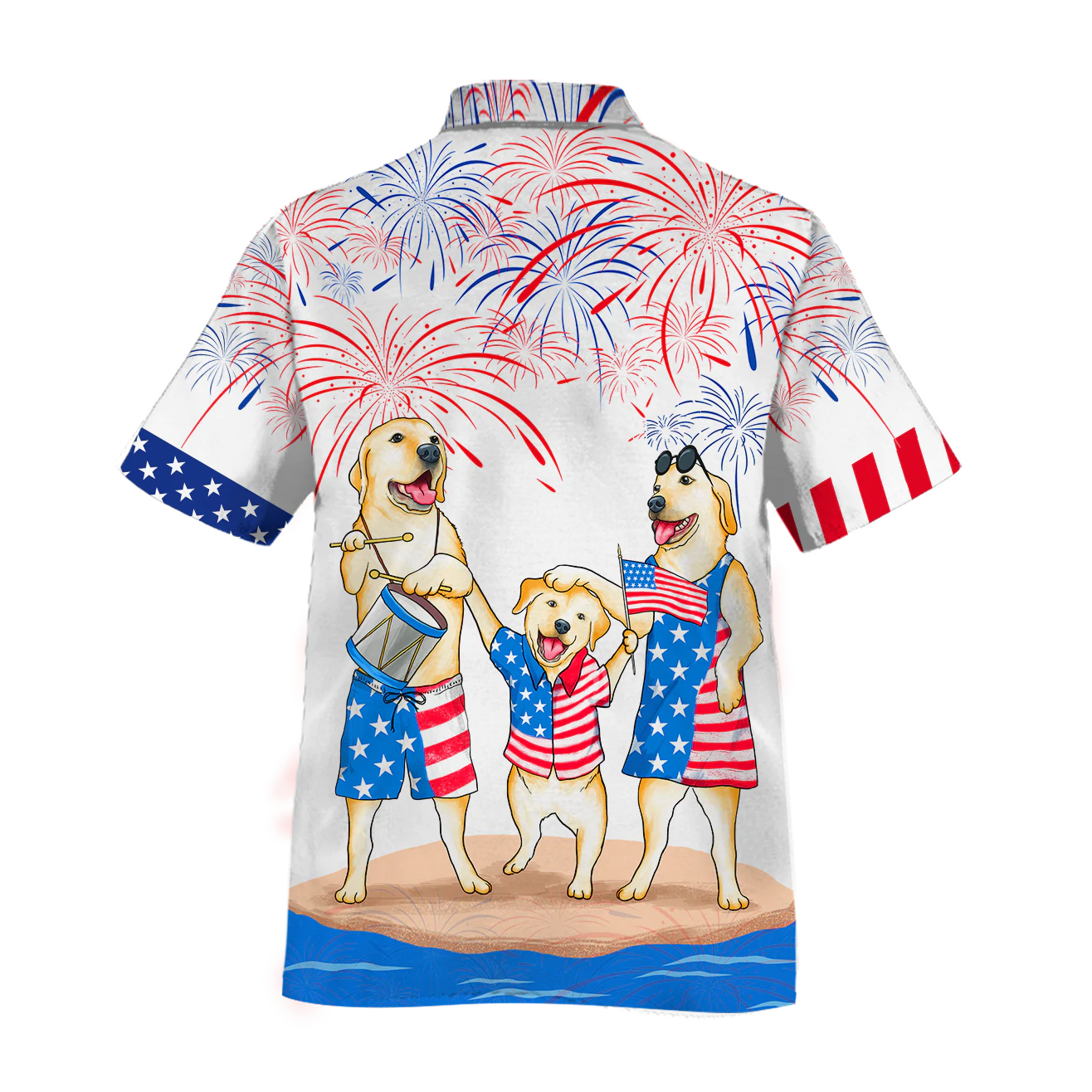 Labrador Family Hawaiian Shirt - Independence Is Coming/ USA Patriotic Hawaiian Shirt