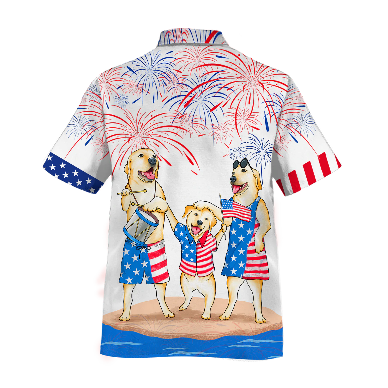 3D Full Printed Shih Tzu Hawaiian Shirts For Independence Day/ Dog Hawaii Aloha Beach Shirts For Him Her