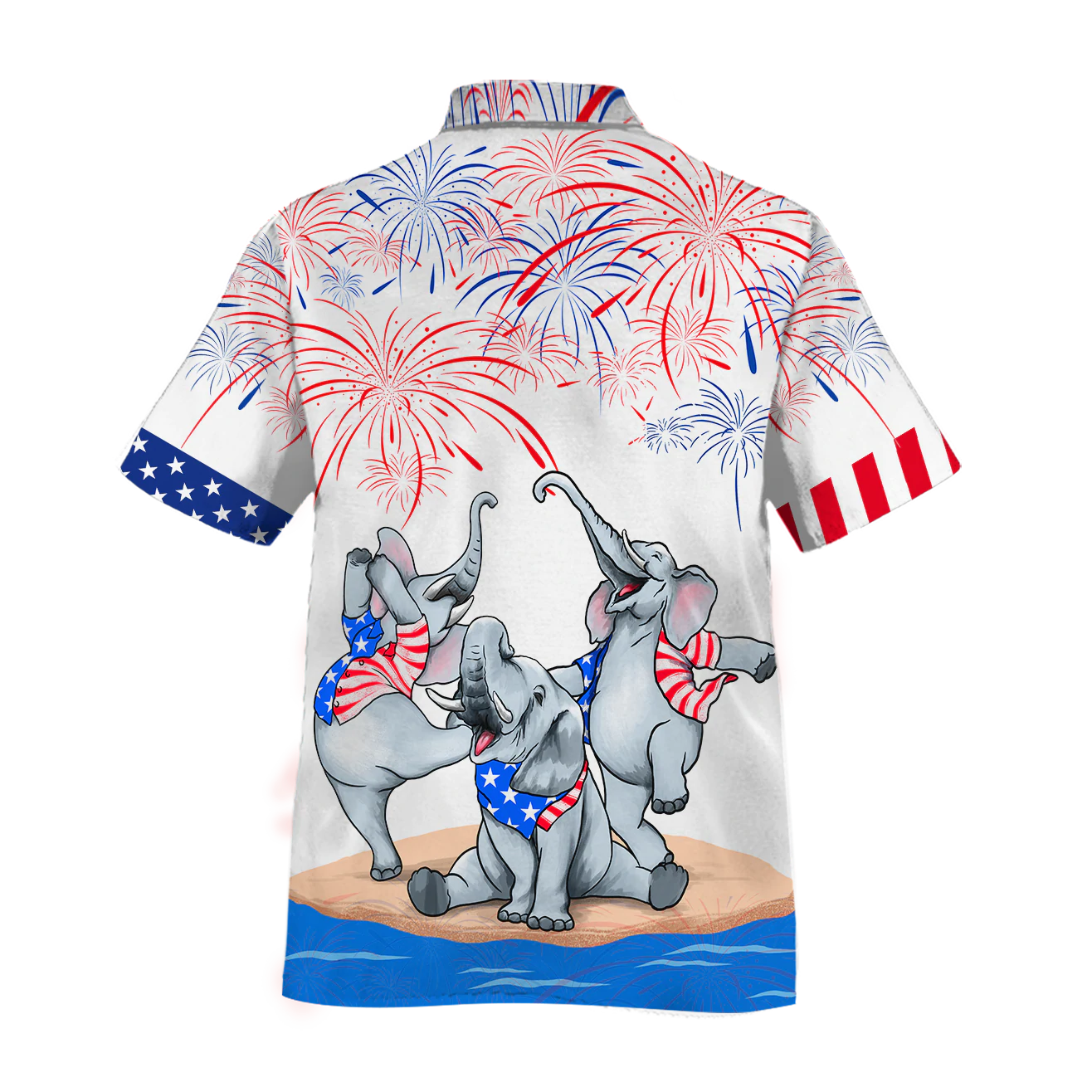 Elephant Hawaiian Shirt Independence Day/ Is Comming/ Cute Elephant Hawaii Beach Shirts For Summer/ Elephant Lovers